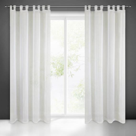 Lucy fényáteresztő függöny voile anyagból Krémszín 140x250 cm