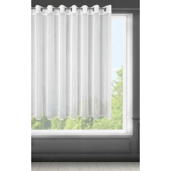 Sonia eső szerkezetű fényáteresztő függöny Fehér 300x145 cm