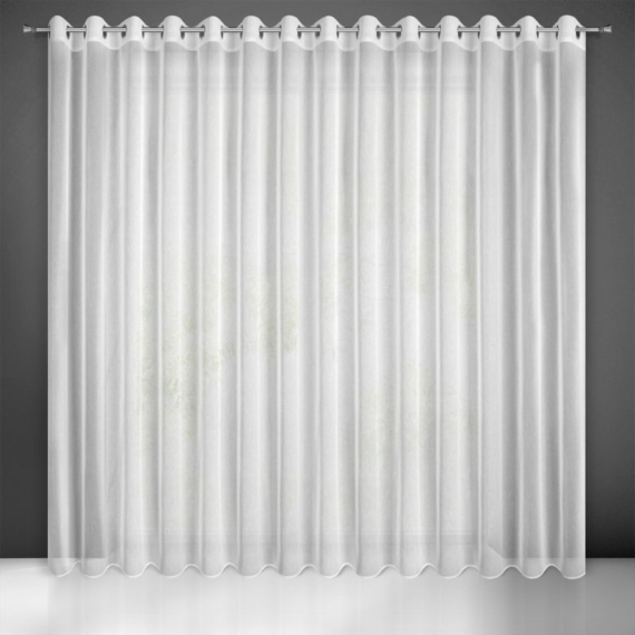 Sonia eső szerkezetű fényáteresztő függöny Fehér 400x250 cm
