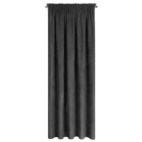 Amaya dekor függöny bársonyos felülettel Fekete 140x250 cm