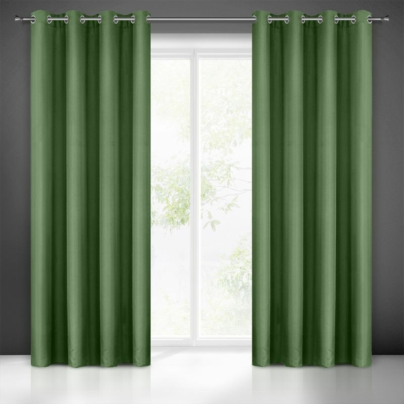 Adore egyszínű dekor függöny Zöld 140x250 cm