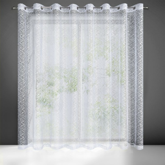 Amanda hálós szerkezetű fényáteresztő függöny Fehér 400x250 cm