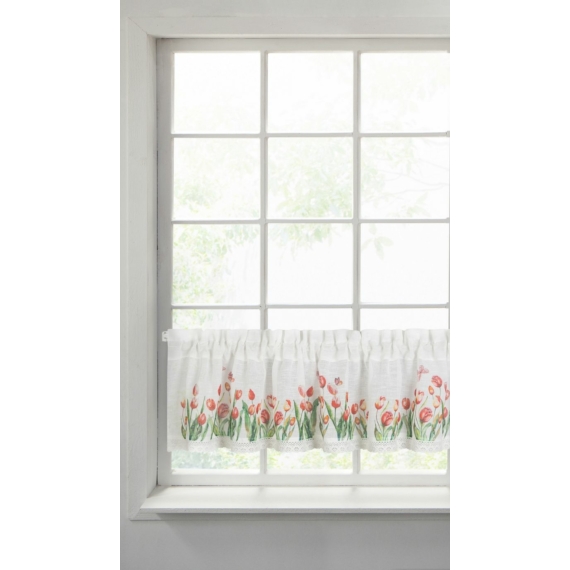 Stella vitrázs függöny Fehér/többszínű 30x150 cm