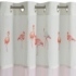 Kép 5/7 - Flamingo csipkés dekor függöny  Rózsaszín 140x250 cm
