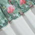 Kép 4/5 - Botanic flamingo mintás csipkés vitrázs függöny Fehér/Zöld/Rózsaszín 30x150 cm