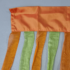 Kép 2/2 - Organza 228 spagetti függöny Zöld/Narancssárga 90x200 cm