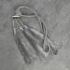 Kép 2/4 - Nora három bojtos függönyelkötő gyöngyökkel Ezüst