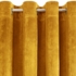Kép 4/9 - Ria bársony sötétítő függöny Mustársárga 140x250 cm