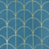 Kép 5/8 - Cande mintás dekor függöny Kék 140x250 cm