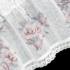 Kép 5/6 - Suzy vitrázs függöny Fehér/rózsaszín 30x150 cm
