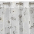 Kép 4/10 - Bessy mintás dekor függöny Fehér/szürke/olívazöld 140x250 cm