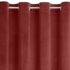 Kép 5/11 - Carmen bársony sötétítő függöny elkötővel Burgundi vörös 140x270 cm