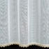 Kép 7/10 - Vivian fényáteresztő függöny csipkével Fehér/arany 300x150 cm