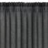 Kép 4/10 - Dolly fodros fényáteresztő függöny Fekete 140x250 cm