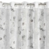 Kép 4/9 - Bessy mintás dekor függöny Fehér/szürke/rózsaszín 350x250 cm