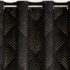 Kép 3/9 - Victoria2 bársony sötétítő függöny Fekete/arany 140x250 cm
