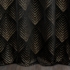 Kép 6/9 - Victoria2 bársony sötétítő függöny Fekete/arany 140x250 cm