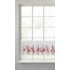 Kép 1/9 - Mari pipacs mintás vitrázs függöny Fehér/piros 30x150 cm