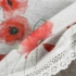 Kép 9/9 - Mari pipacs mintás vitrázs függöny Fehér/piros 60x150 cm