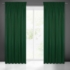 Kép 1/8 - Sötétítő függöny félig matt szövetből Sötétzöld 135x270 cm