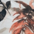 Kép 6/11 - Adeline mintás dekor függöny Fehér/piros 140x250 cm