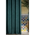 Kép 1/10 - Morocco öko stílusú sötétítő függöny Sötét türkiz 140x250 cm