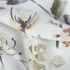 Kép 10/10 - Zoja sötétítő függöny nyári virágokkal Fehér 140x250 cm
