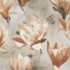 Kép 6/10 - Lari sötétítő függöny magnólia virág mintával Barna 140x250 cm
