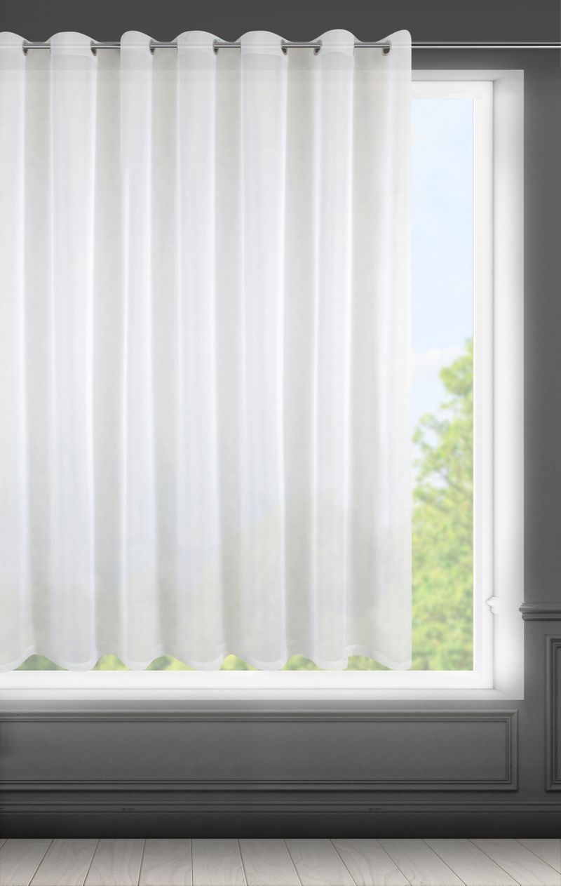 Lucy fényáteresztő függöny voile anyagból Krémszín 300x160 cm